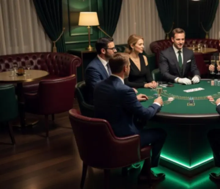 Blackjack privát est gyertyafénnyel és kis létszámú, elegáns vendégkörrel.
